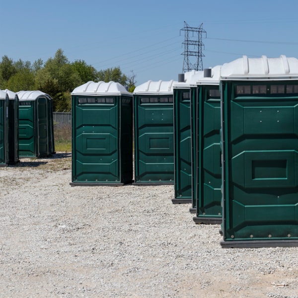 can i choose the color or style of the event portable toilet for my event